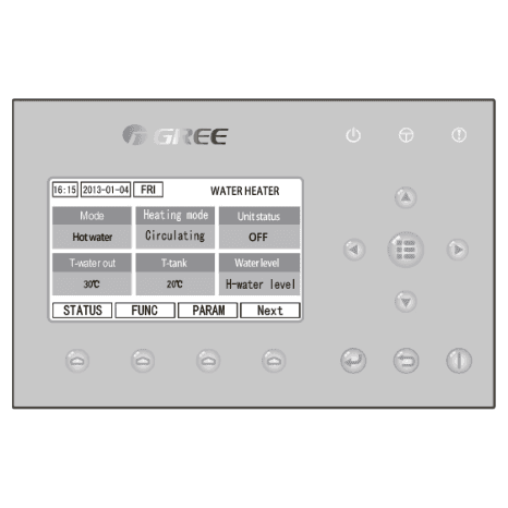 Тепловой насос Gree Ultra (моноблок) GRS-Сm28/NaA-M дисплей